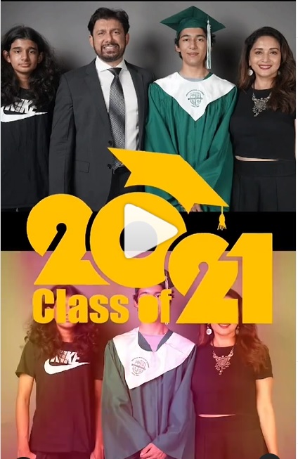 Madhuri Dixit Nene son Arin graduation day