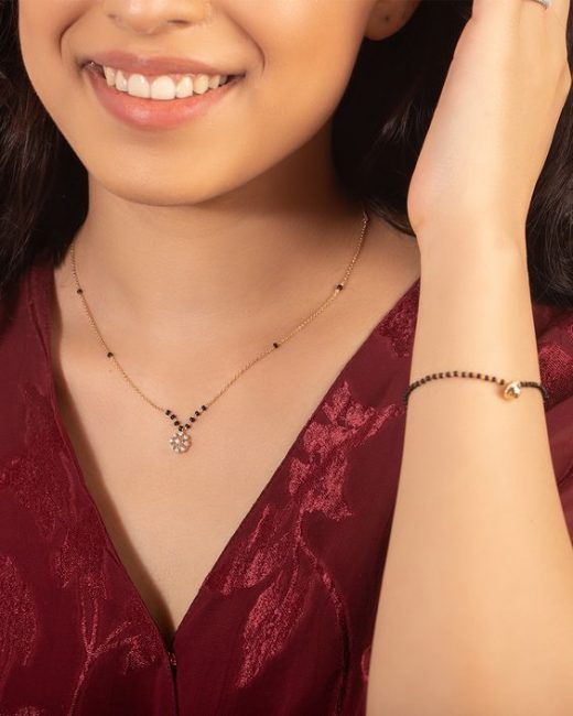 Ways to Wear modern mangalsutra