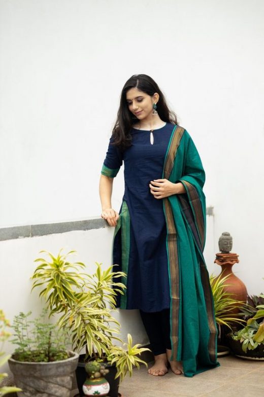 Mangalgiri salwar suit designs