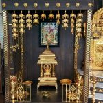 DIY Pooja Mandir With Flowers And Leaves DIY poja mandir with flowers and leaves