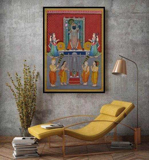 Decorating home with divine paintings