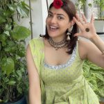 Kajal Aggarwal Celebrates First Haryali Teej After Marriage, Shares Lovely Pics Kajal Aggarwal celebrates first Haryali Teej