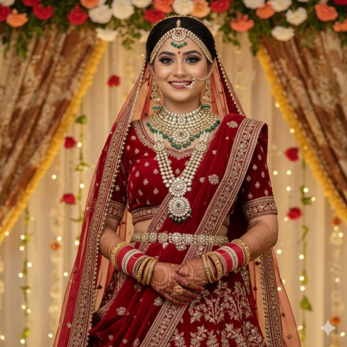 Ways to drape second bridal dupatta