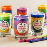DIY crayon candles