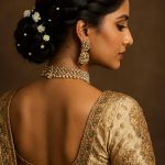 4 Bun Hairstyle For Those Who Love Minimal Fresh Flower Detailing Bun hairstyle with fresh flower detailing