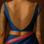 4 Ways To Make The Back Of The Blouse More Interesting By Adding Chain Details Blouse with chain design detailing-Threads-WeRIndia