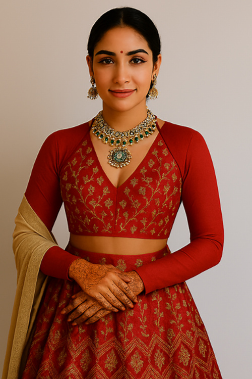 Saree blouse designs with a layered effect-Threads-WeRIndia
