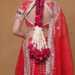 Floral Strings Hairstyles Which A Bride Must Try On Her Mehndi Function Floral strings for bridal hairstyle-Threads-WeRIndia