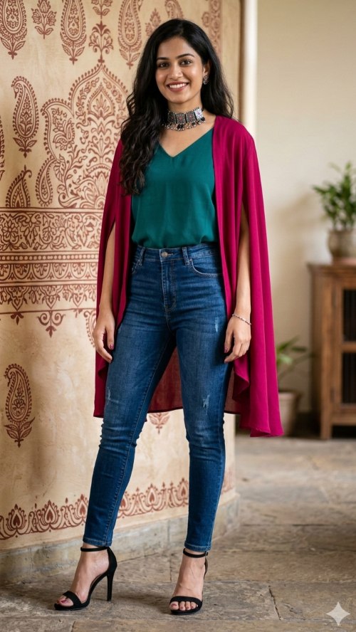 Denims with traditional touch